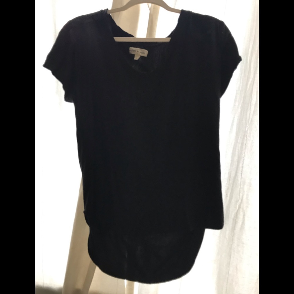 Cloth and Stone V neck T-shirt  Black